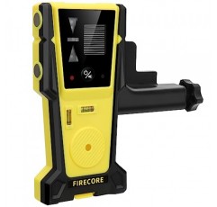 라인 레이저 레벨용 Firecore 레이저 감지기, 최대 197피트의 펄스 라인 레이저와 함께 사용되는 디지털 레이저 수신기, 녹색 및 빨간색 레이저 빔 감지를 위한 양면 LCD 