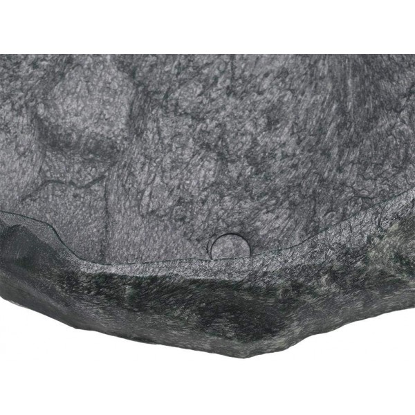 Yosoo Health Gear 식품그릇 바위장식 물그릇 물그릇 파충류&양서류용 테라리움 그릇 거북이 물그릇 식품그릇 파충류 피더(Dark Green M.)