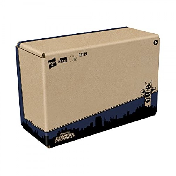 PJ Masks 3-in-1 Combiner Jet 유치원 장난감, PJ Masks 장난감 세트, PJ 마스크 3개 연결 자동차 및 3세 이상 어린이를 위한 액션 피규어 3개 포함 Frustration Free Preschool Toy