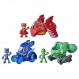 PJ Masks 3-in-1 Combiner Jet 유치원 장난감, PJ Masks 장난감 세트, PJ 마스크 3개 연결 자동차 및 3세 이상 어린이를 위한 액션 피규어 3개 포함 Frustration Free Preschool Toy