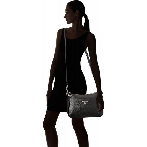 Michael Kors 여성용 MD TZ POCHETTE XBODY 이브닝 백, 블랙, 프리사이즈