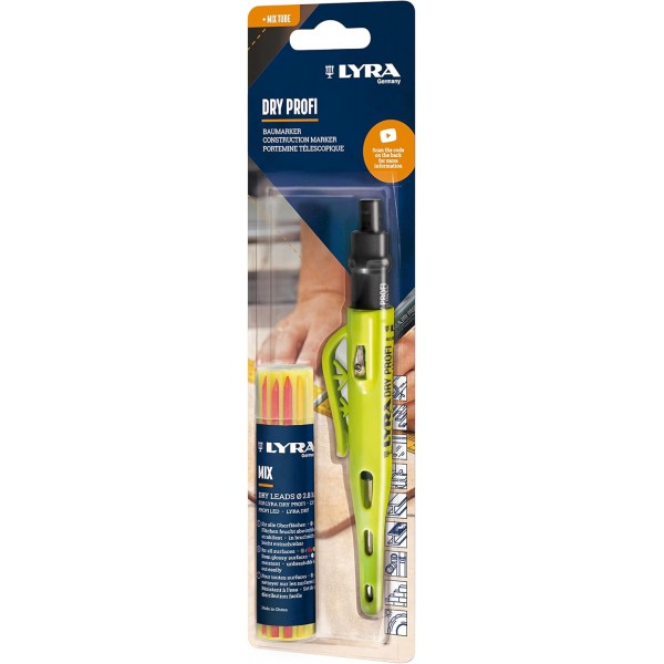 LYRA DRY PROFI CONSTRUCTION MARKER + 광산 세트 MIX BASIC/Graphite in Blister, 13점 세트 블리스터 건설 마커 + 광산 MIX