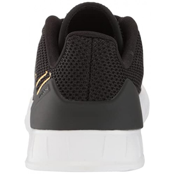 아디다스 남성 Questar Flow NXT 러닝화, 코어 블랙/화이트/플래시 오렌지, 8