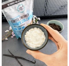 케토제닉 영양을 위한 콜라겐 함유 케토 커피 크리머 - 무설탕 ⍟ 생리활성 콜라겐 펩타이드 I/III형 케토 파우더, 코코넛 오일과 MCT 오일이 함유된 콜라겐 파우더 ⍟ 