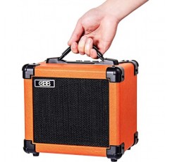 듀얼 전원 블루투스 기타 앰프, 10W 스피커가 장착된 휴대용 일렉트릭 기타 앰프, 게인/베이스/트레블 노브가 포함된 기타 앰프