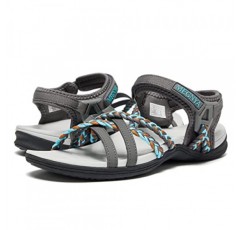 MEGNYA 여성용 하이킹 샌들, 편안한 워킹 샌들 후크 루프 스트랩, 스포츠 경량 슬라이드