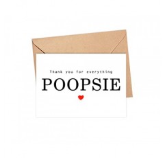 모든 것에 감사합니다 Poopsie 카드 - 감사 카드 - Poopsie 카드 - 아버지의 날 카드 - 그를 위한 카드 - 생일 축하 카드 - 기념일 - 메모 카드 - 모든 것에 감사합니다