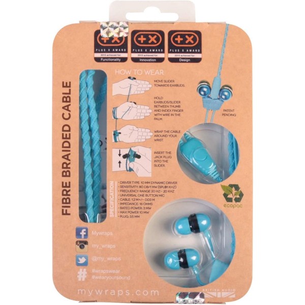 Midbass 랩 헤드셋 TALK Blau mit Mikrofon