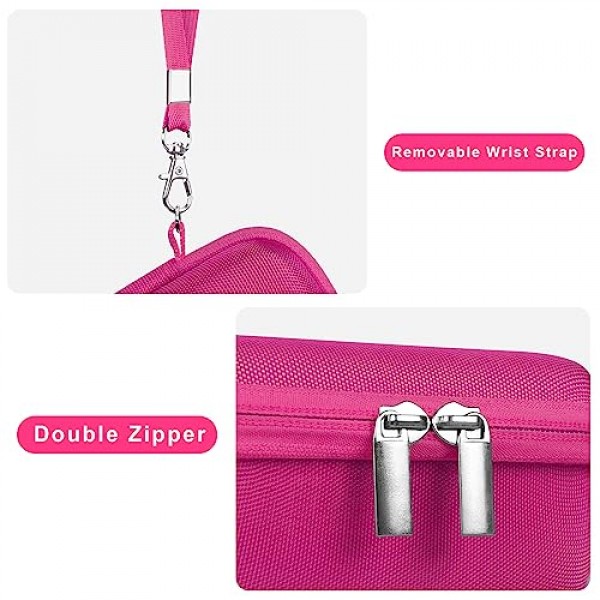 KODAK EKTAR H35/H35N/ M35/ F9/ M38 하프 프레임 필름 카메라용 Canboc 휴대용 여행용 케이스, 포인트 앤 샷 카메라 가방, 필름에 맞는 지퍼 메쉬 포켓, 배터리, USB 케이블, 로즈레