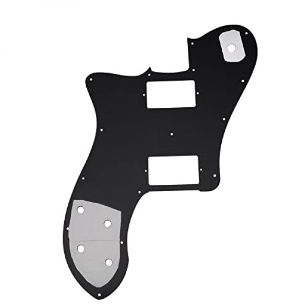 Musiclily Pro 15 홀 덮여 HH 기타 픽가드 멕시코 펜더 72 텔레 디럭스 스타일 일렉트릭 기타, 4플라이 블랙 펄