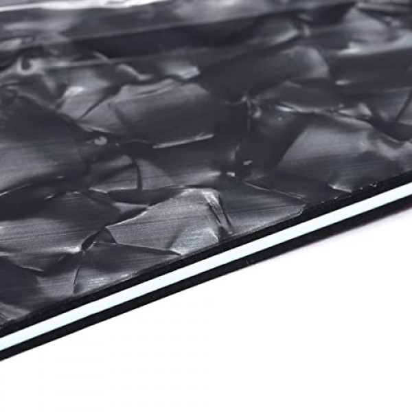 Musiclily Pro 15 홀 덮여 HH 기타 픽가드 멕시코 펜더 72 텔레 디럭스 스타일 일렉트릭 기타, 4플라이 블랙 펄