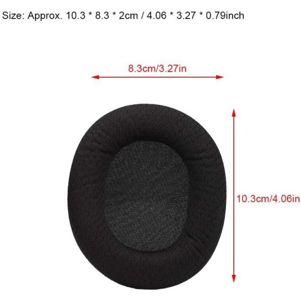 SteelSeries Arctis 3 5 7 이어 패드용 ASHATA 교체용 이어 패드 소프트 스폰지 쿠션 헤드셋 커버, 휴대용 교체용 이어 패드