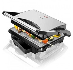 Cecotec Rock 'n Grill 1000W 전기 그릴, RockStone 논스틱 코팅, 1000W, 25.5 x 29.5 x 10cm