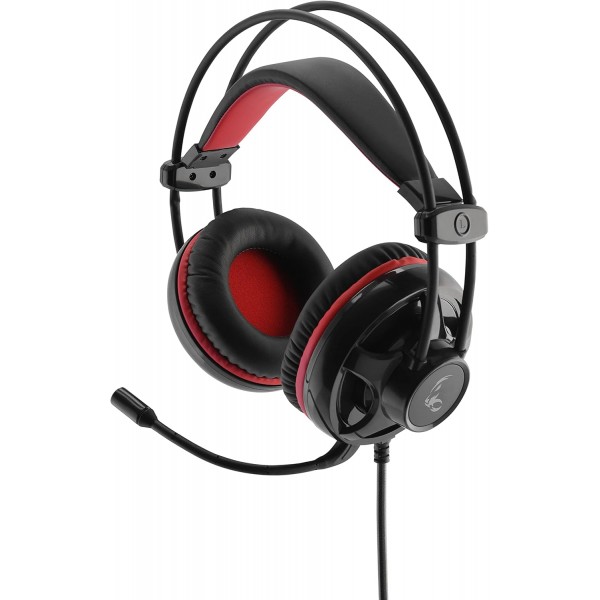 MR 게이밍 시리즈 MediaRange MRGS300 게임 5.1 서라운드 유선 헤드폰 블랙/레드