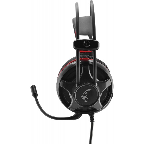 MR 게이밍 시리즈 MediaRange MRGS300 게임 5.1 서라운드 유선 헤드폰 블랙/레드