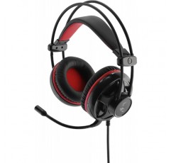 MR 게이밍 시리즈 MediaRange MRGS300 게임 5.1 서라운드 유선 헤드폰 블랙/레드