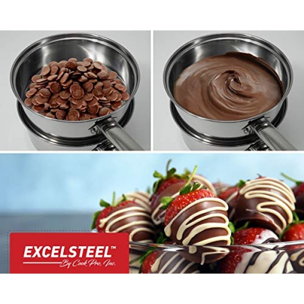 ExcelSteel 3피스 보일러, 2.5쿼트, 스테인리스 스틸