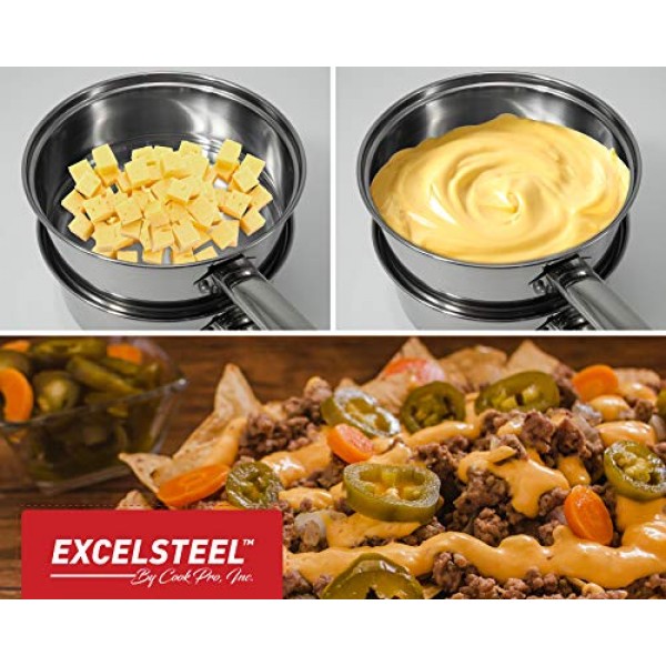 ExcelSteel 3피스 보일러, 2.5쿼트, 스테인리스 스틸