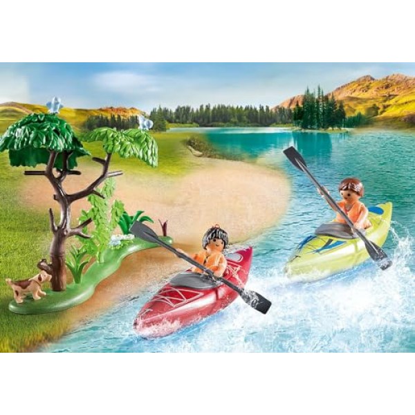 플레이모빌 71425 가족의 즐거움: 카약을 이용한 캠핑