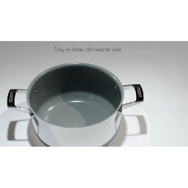 Henckels Clad Alliance 10개 세라믹 조리기구 세트, 뚜껑이 있는 더치 오븐, 모든 쿡탑과 호환 가능, 인덕션 조리기구, 400°F까지 오븐 안전