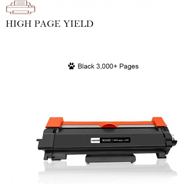 Ricoh P201W P200 M340W M340F M340FW SP 230dnw SP 230fnw SP 230Sfnw 프린터용 Aseker 호환 토너 카트리지, 고용량 3000 페이지(검정 x 1)