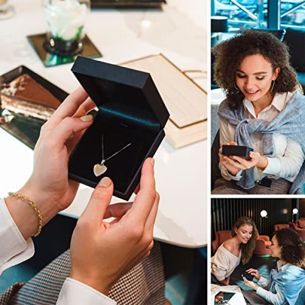 EDELIND 585/14K 골드 후프 귀걸이 20 mm - 후프 귀걸이 세트 폭 2 mm 화이트 골드 여성용 여아 - 기본 귀걸이 보석 선물 상자가 있는 여성용 귀걸이 Made in Germany