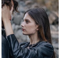 EDELIND 585/14K 골드 후프 귀걸이 20 mm - 후프 귀걸이 세트 폭 2 mm 화이트 골드 여성용 여아 - 기본 귀걸이 보석 선물 상자가 있는 여성용 귀걸이 Made in Germany