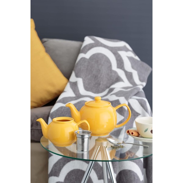 Price & Kensington 0056.781 머스타드 2컵 찻주전자, 도기
