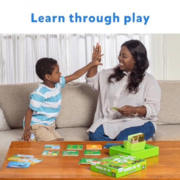 Skillmatics 카드 게임 - 10개의 Junior Animal Kingdom에서 추측, 똑똑한 질문의 빠른 게임, 3~6세를 위한 선물 및 재미있는 학습 2. Junior Animal Kingdom