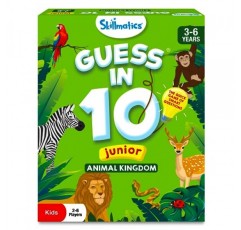 Skillmatics 카드 게임 - 10개의 Junior Animal Kingdom에서 추측, 똑똑한 질문의 빠른 게임, 3~6세를 위한 선물 및 재미있는 학습 2. Junior Animal Kingdom