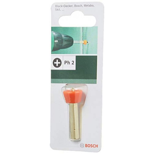 Bosch 2609255906 석고보드용 깊이 조절 장치가 있는 60mm 드라이버 비트 PH2