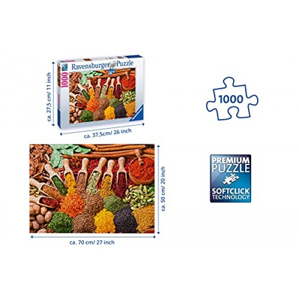 Ravensburger Herbs & Spices 성인과 14세 이상 어린이를 위한 1000피스 직소 퍼즐, Amazon 독점