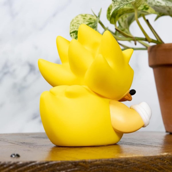 TUBBZ Sonic The Hedgehog Super Sonic Collectable Duck Vinyl Figure - 공식 Sonic The Hedgehog 상품 - TV, 영화 및 비디오 게임 Sonic - Super Sonic