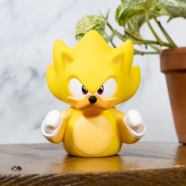 TUBBZ Sonic The Hedgehog Super Sonic Collectable Duck Vinyl Figure - 공식 Sonic The Hedgehog 상품 - TV, 영화 및 비디오 게임 Sonic - Super Sonic