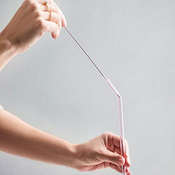 Villeroy & Boch Artesano Hot Beverages 유리 빨대 4개, 크리스탈 유리, 컬러