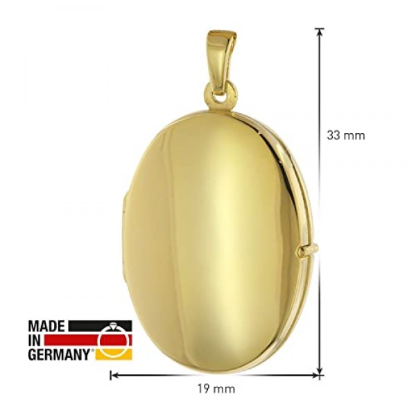 Trendor 숙녀 골드 실버 925 여성을위한 마법의 실버 로켓 목걸이 골드 도금 실버 주얼리 선물 아이디어 75826