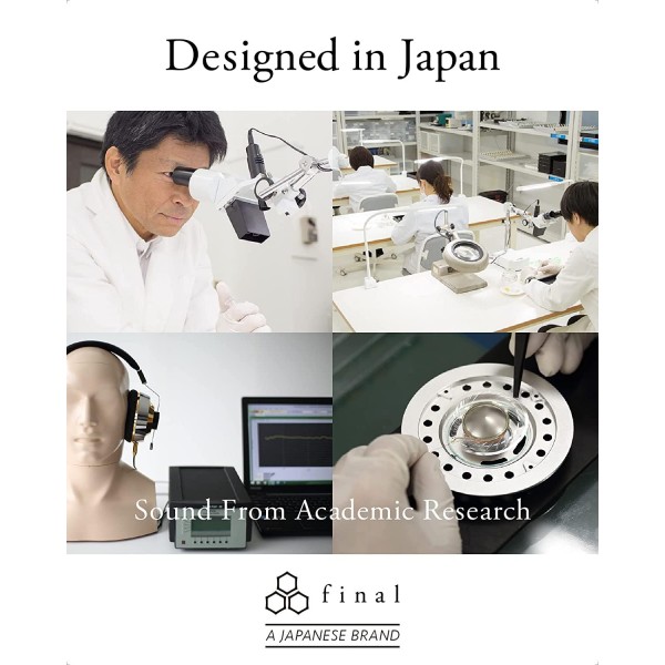 final ZE2000 - 진정한 무선 이어버드 - 최대 35시간 음악 재생 - IPX4 - aptX 적응형 - 터치 센서 - 무손실 음악 형식 지원 - 자동 페어링 - 일본에서 설계(매트 블랙)