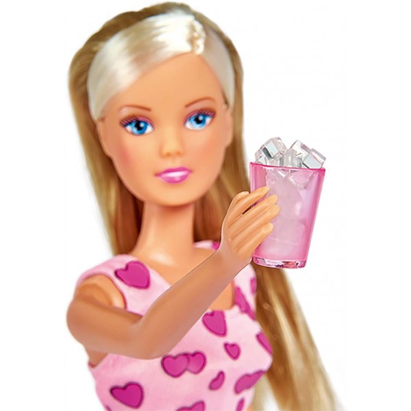 심바 105733342 - 스테피 러브 키친 스튜디오, 주방과 냉장고, 전자렌지, 가스렌지의 훌륭한 기능을 갖춘 스테피, 30개 이상의 부품, 29cm, 3년