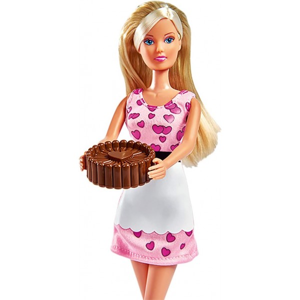 심바 105733342 - 스테피 러브 키친 스튜디오, 주방과 냉장고, 전자렌지, 가스렌지의 훌륭한 기능을 갖춘 스테피, 30개 이상의 부품, 29cm, 3년