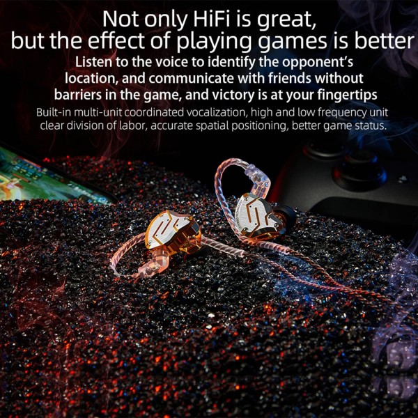 케이블이 있는 KZ ZS10 pro 인이어 헤드폰, 30Ω HiFi 유선 헤드폰, IEM 인이어 모니터 헤드폰 스포츠 게임 음악용 이어폰 헤드폰(블랙, 마이크 포함) 마이크 블랙