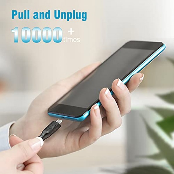 iPhone 충전기 케이블 10피트 5팩,[Apple MFi 인증] iPhone 12/11/11 Pro/X/Xs Max/XR/8/8 Plus/7/6/6s/SE/5c/용 긴 라이트닝 케이블 10피트 iPhone 충전 코드 5s/5 아이패드 에어 2/미니 에어팟