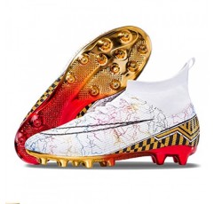 HAIMIAH 남자 여자 축구화 소년 금 밑창 스파이크 축구화 학생 잔디 훈련 신발 야외 축구 부츠 남여