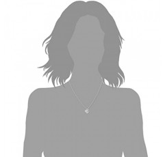 s.Oliver So Pure 여성용 목걸이 45 cm 앵커 펜던트 포함 로듐 도금 925 실버 및 화이트 지르코니아