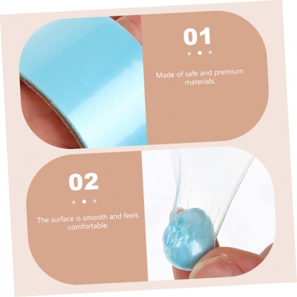 Ciieeo 24 Rolls Goo Ball 접착 테이프 감압 테이프 어린이를위한 투명 접착 테이프 완구 컬러 접착 테이프 손 장난감 고무 접착 테이프 스트레스 밴드 9X4.8CMx4pcs 모듬 색상 x 