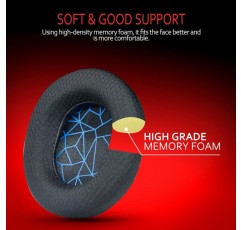 Krone Kalpasmos Arctis 7 이어 패드 SteelSeries Arctis 1 Pro 3 5 7 7+ 7p 7X 9 프라임 용 통기성 패브릭 교체 이어 패드 모든 모델 무선 헤드셋 블루