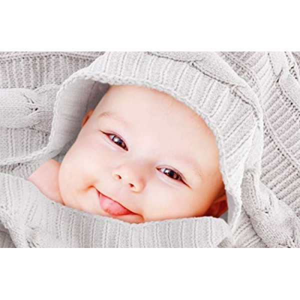 STEPHEN JOSEPH 셔닐 담요 블루