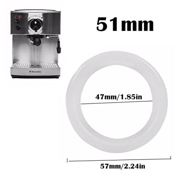 Delonghi 에스프레소 기계 액세서리 용 51mm 실리콘 스팀 링 실리콘 가스켓 Delonghi EC680/685/785/885/850/860 커피 메이커 용 샤워 헤드 씰 링