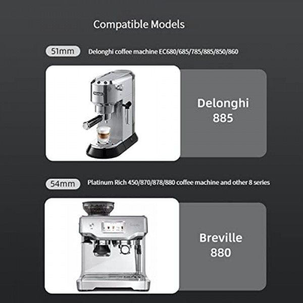 Delonghi 에스프레소 기계 액세서리 용 51mm 실리콘 스팀 링 실리콘 가스켓 Delonghi EC680/685/785/885/850/860 커피 메이커 용 샤워 헤드 씰 링