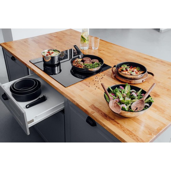 테팔 L99330 인제니오 분리형 손잡이 | 열 플라스틱; 특허 받은 정착 시스템 | 안전 | 최대 10kg | 한 손 조작 | 검은색