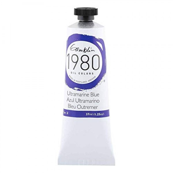 Gamblin 1980 오일 울트라마린 블루 37Ml